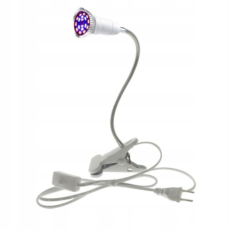 Lampa LED pentru crestere plante, Sunmostar, 20 W, Port USB, Polipropilena, 30 cm, Alb