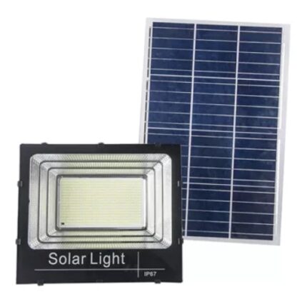 Proiector Solar Jortan 100W, Lampa Incarcare Solara, Panou Solar