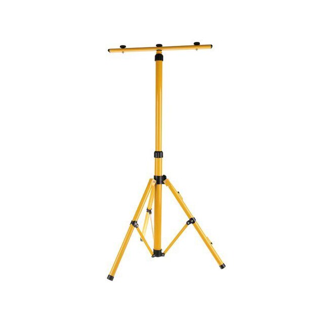 Trepied dublu universal ajustabil pentru 2 proiectoare sau lampi de lucru, inaltime 55-155cm, galben