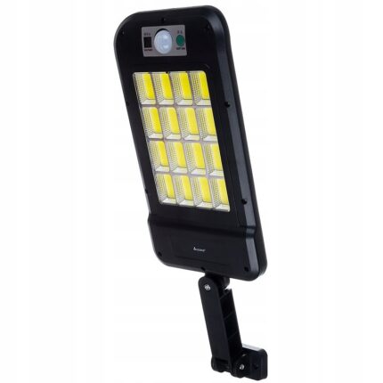 Lampa solara stradala cu senzor de miscare si crepuscular, Izoxis, 240 LED-uri, 800lm, 4 moduri functionare, control telecomanda, IP67
