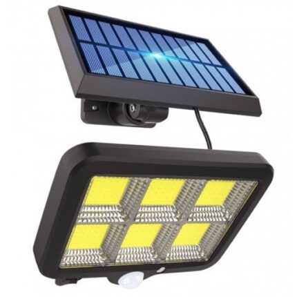 Proiector solar 120 LED COB iKlassQeer, senzor de lumina si miscare
