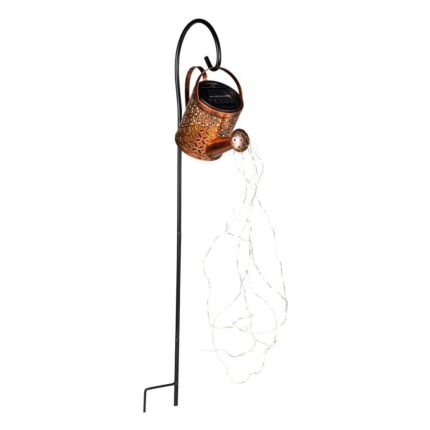 Lampa solara decorativa stropitoare, Haushalt, 40 Leduri alb cald, simuleaza curgerea apei, 80 cm inaltime