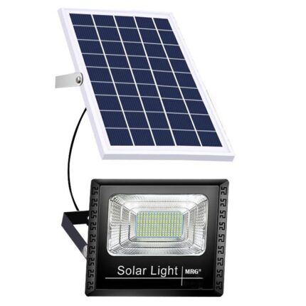 Proiector MRG M597, 45 W, Cu Panou solar, Cu telecomanda, Negru