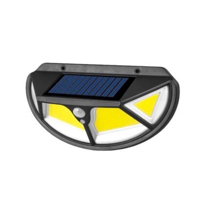 Lampa solara, cu senzor de miscare, lumina LED, acumulator, Naimeed D4316, COB 122 LED-uri, 16x5x8.5 cm