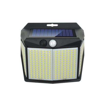 Lumina solara, ABS, senzor de miscare, lampa LED, impermeabila IP65, negru