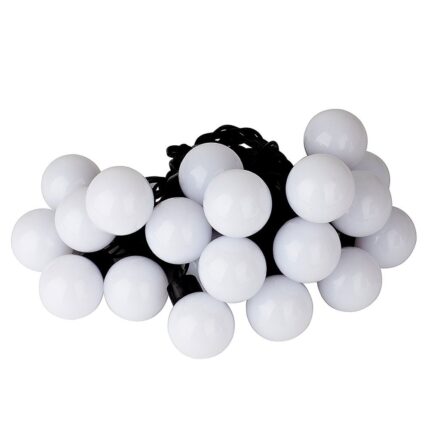 Ghirlanda luminoasa solara pentru exterior, Polux, cu 30 globulete, multicolor, 3.9 m