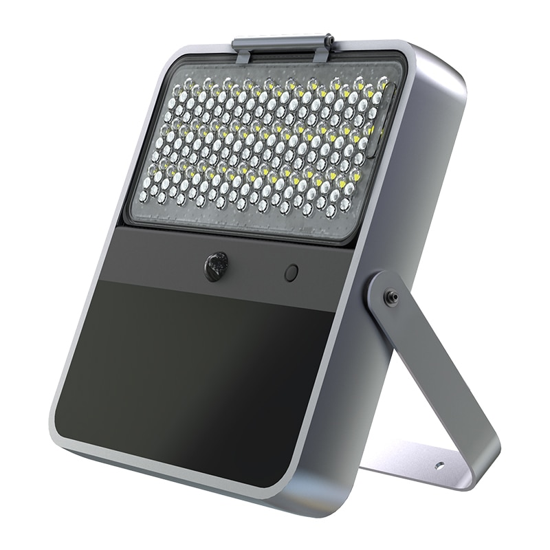 res_47718124488402ce9e69c04c0a8d89e7 Lampa Solara LED Portabila de Exterior, Neosimply Camping, 1500 lumeni, cu senzori de luminozitate si miscare, Grey
