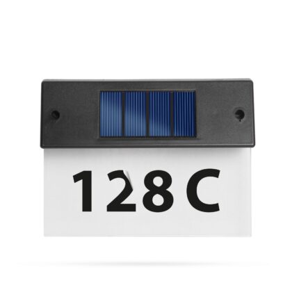 Numar de Casa cu Iluminare Solara