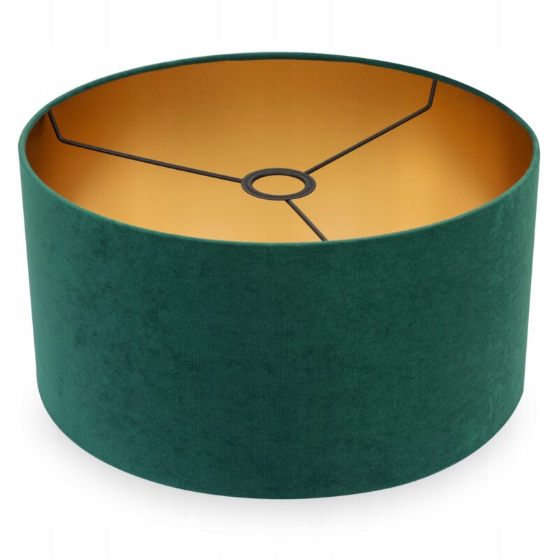 Abajur elegant pentru lampa Light Home, Plastic/Tesatura, 35x20 cm, Verde