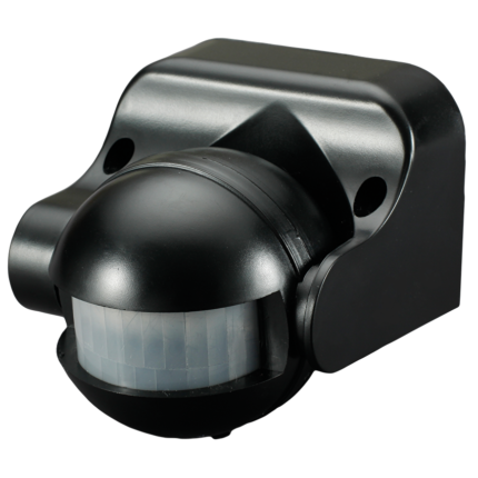 Senzor de miscare, pentru instalare in exterior, Negru, Ultralux