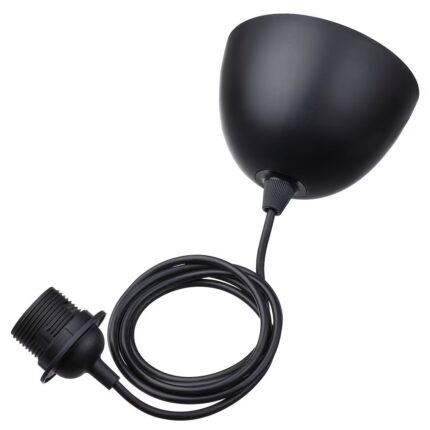 Set cablaj lampa, negru, 1.8 m, 22W, E27
