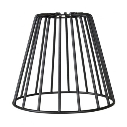 Abajur pentru lampa Light Home, Metal, 15x13 cm, Negru
