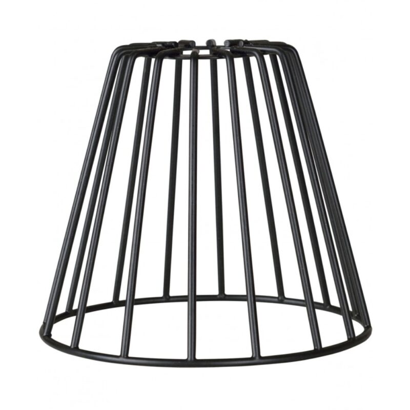 Abajur pentru lampa Light Home, Metal, 15x13 cm, Negru