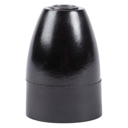 Dulie pentru bec E27 din bachelita, culoare neagra PS-2327