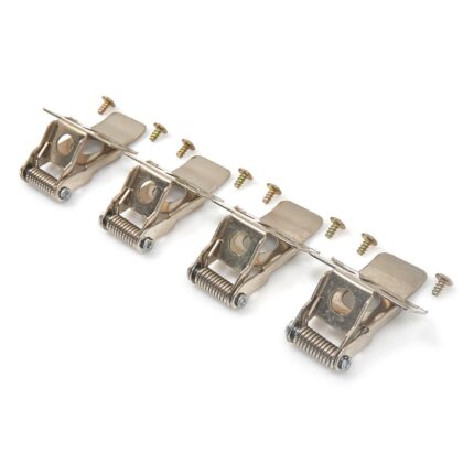 Set 4 cleme pentru montare panou LED Metal 60x60 cm Argintiu