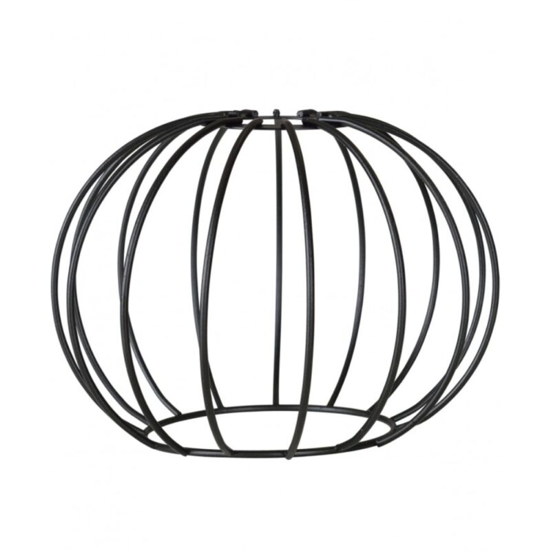 Abajur pentru lampa Light Home, Metal, 18x13 cm, Negru