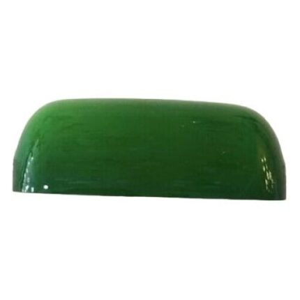 Abajur de schimb pentru lampa de birou, Sticla, 22.5 x 13.5 x 7.5 cm, Verde
