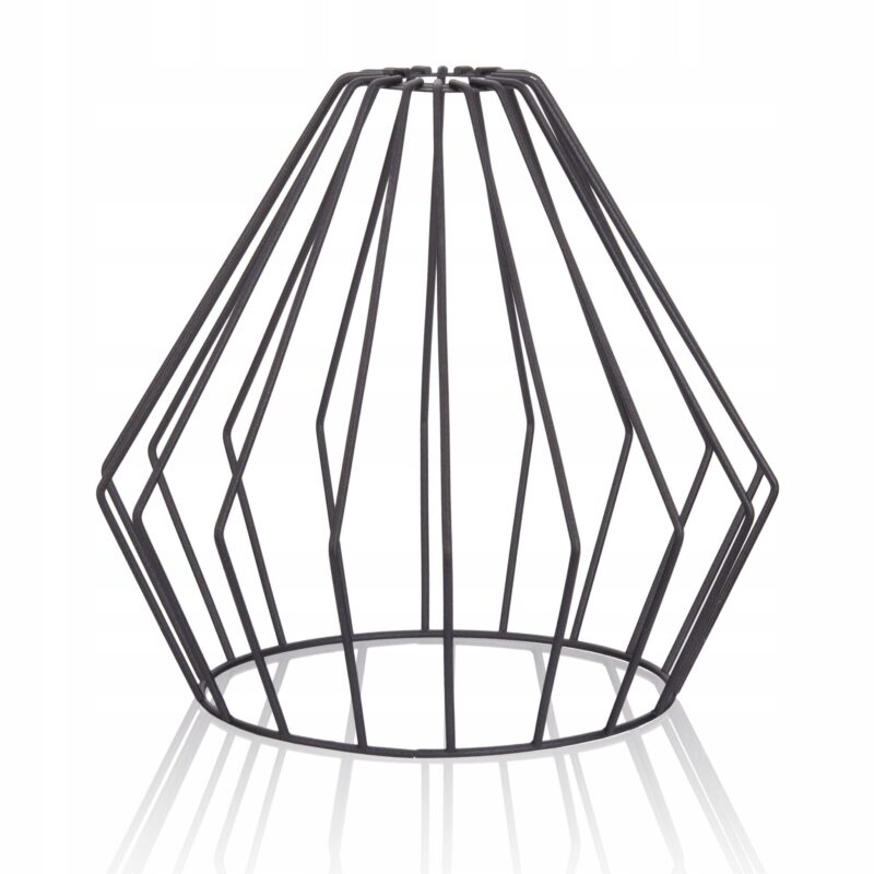 Abajur din sarma metalica LOFT, E27, negru