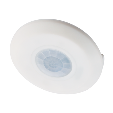 Senzor de miscare Extra-Plat, 360 grade, Ø95x25.3 mm, 5-2000 Lux, IP20
