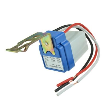 Senzor crepuscular de lumina elSales ELS-AS1012, 12 Volti, 10 Amperi, alb