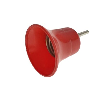 Dulie cu stecher fasung E27 cu conectare la priza, material plastic, Red