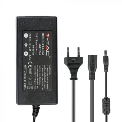 Sursa Alimentare banda LED, 60W, 24V, 2.5A, IP44, Plastic