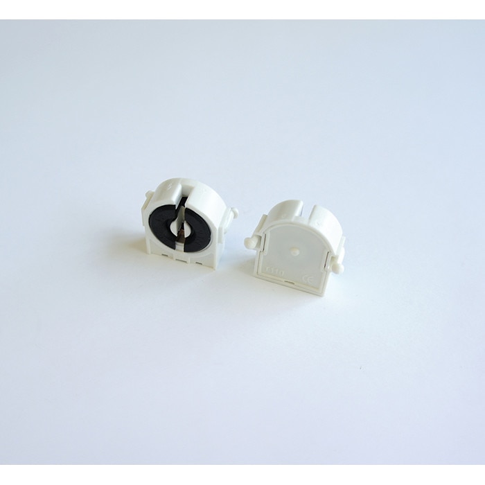 Suport/priza scurt pentru lampi fluorescente si UV cu baza T8 250V
