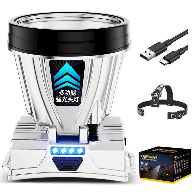 Lampa frontala cu LED, Lumina alba, 1200mAh, Impermeabil
