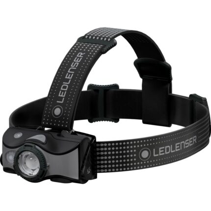 Lanterna de cap, LEDLENSER, Cu LED reincarcabil pentru exterior, 600lm, 200m, 1xLi-ion, Gri/Negru