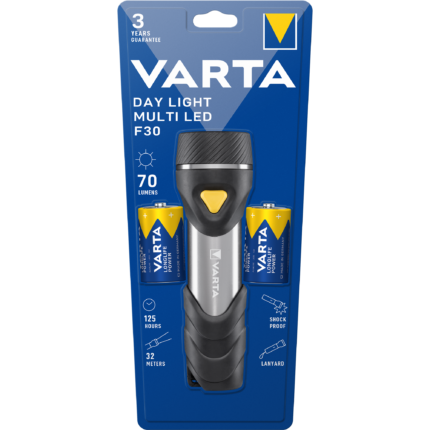 Lanterna LED Varta Day Light Multi LED F30, 70 lm, 2xD