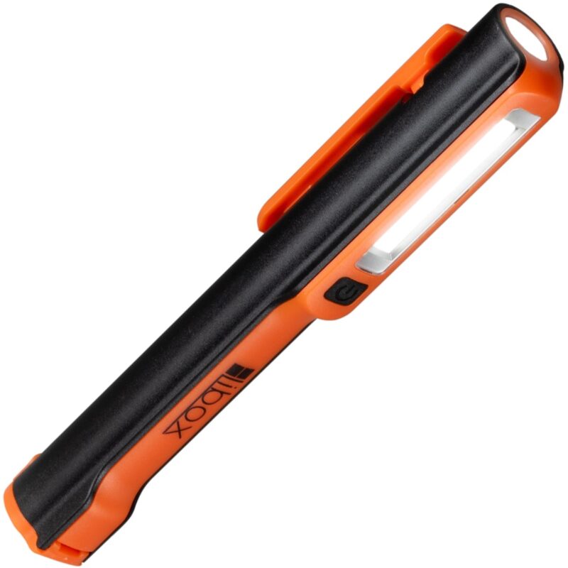 Lanterna atelier mecanic Libox, LED + COB, 3W, 200 lm, portabila, cu suport magnetic, Li-Ion 1200mAh, reincarcabila, Negru