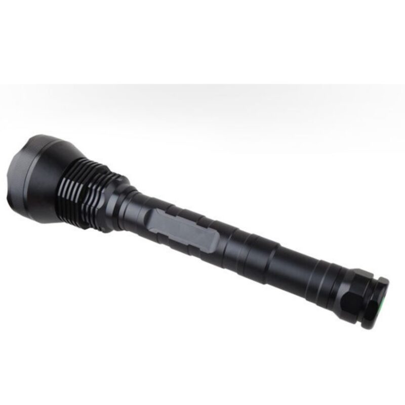 Lanterna BORUiT de mare putere, 12 buc T6, 13800 lumeni, 2 tipuri de baterii 18650 si 26650, cap din aluminiu, super stralucitoare, cu raza lunga de actiune, neagra
