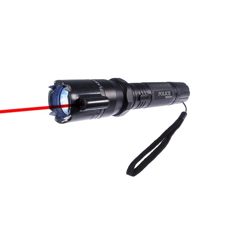 Lanterna cu soc electric cu laser, Negru