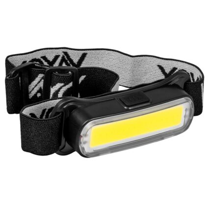 Lanterna de cap LED Vayox VA0177, LED, 300lm, Li-ION 14500, 5 moduri, Negru/Alb