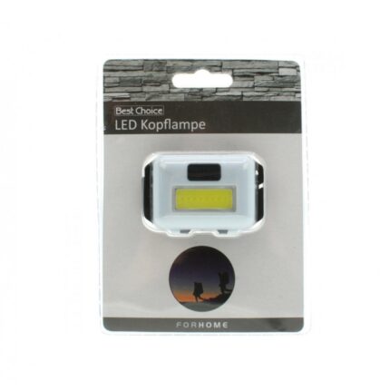Lanterna frontala de cap cu baterii, usoara, 8 LED-uri, 3 moduri de iluminare, Alba