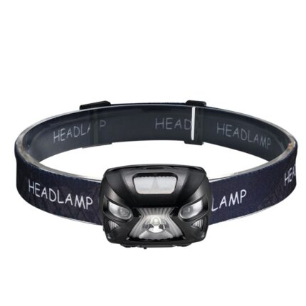 Lampa LED Frontala de cap, GOGOU®, 4 moduri, 300lumen, Negru