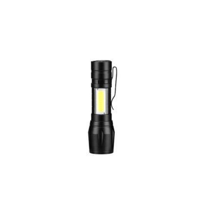 Lanterna LED cu acumulator si micro USB, Aluminiu