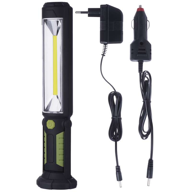Lampa cu baterie reincarcabila, Emos, Plastic, P4525 COB LED, 5W, 500lm, Verde/Negru