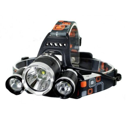 Lanterna cap reincarcabila Boruit P-353, 3x LED Cree XML T6, 2x Acumulatori