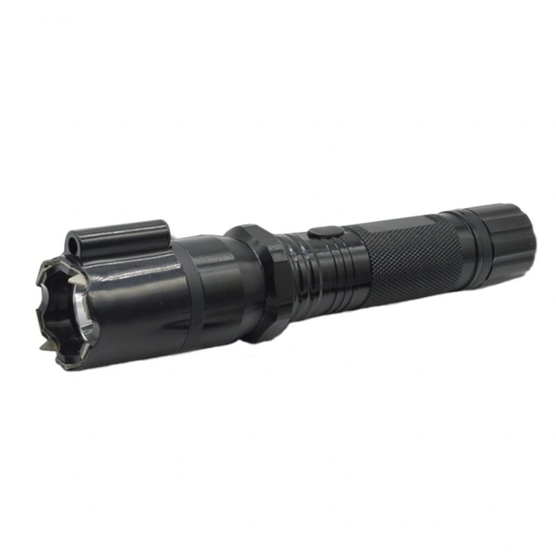Lanterna cu Electrosoc si Laser MRG P-288, Aluminiu, Reincarcabila, Negru