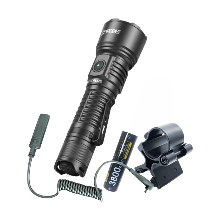 Kit profesional de vanatoare Lanterna SPERAS EST PLUS, 1600 Lumeni, 726 Metri