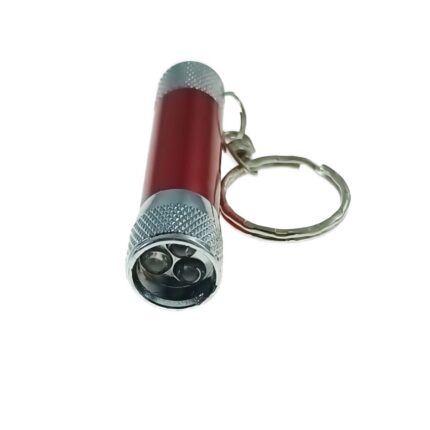 Lanterna tip breloc cu 3 led-uri, rosie