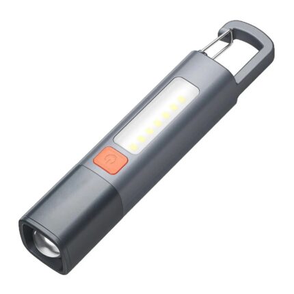 Lampa de lucru COB LED, lanterna XPE cu carlig camping, reincarcabila prin USB, cu zoom, impermeabila