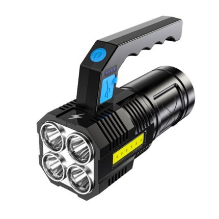 Lanterna, Reincarcabil, LED, Portabil, Negru