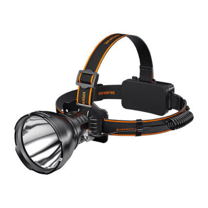 Lanterna frontala SupFire HL60, 2300 lm, LED, 36W, 8000 mAh, incarcare USB, IP44, Negru