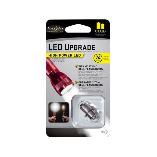 Kit Upgrade LED Nite Ize, Focalizare Reglabila, 74 lumeni, AlB