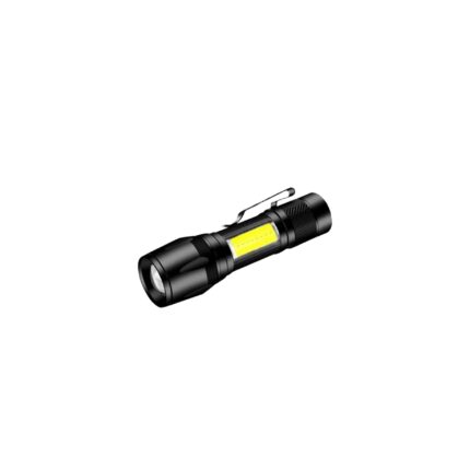 Lanterna Multifunctionala Cu ZOOM Led CREE+COB, Carcasa aluminiu, rezistenta la apa, 10 cm