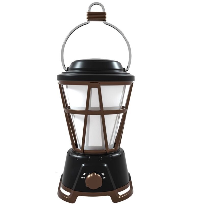 Lampa de camping, New-Electric, LED, Plastic, 185 x 280 x 110mm, Maro