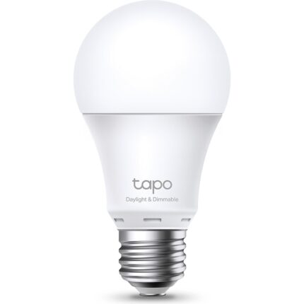 Bec LED inteligent TP-Link Tapo L520E, Wi-Fi, E27, 7.8W (60W), lumina naturala (4000K), compatibil Amazon Alexa si Google Assistant, reglarea intensitatii luminii, clasa energetica E
