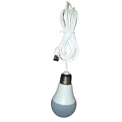 Bec led e27 5w cu usb, cablu 2.5m, 5v